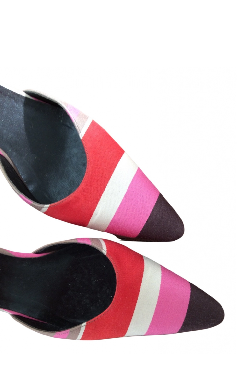 KATE SPADE HEELED PINKY MULES