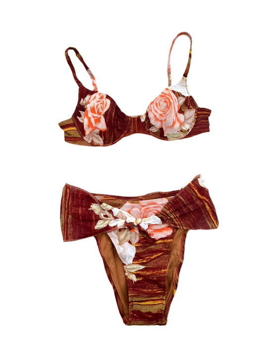 LA PERLA ROSES PRINT SWIMWEAR