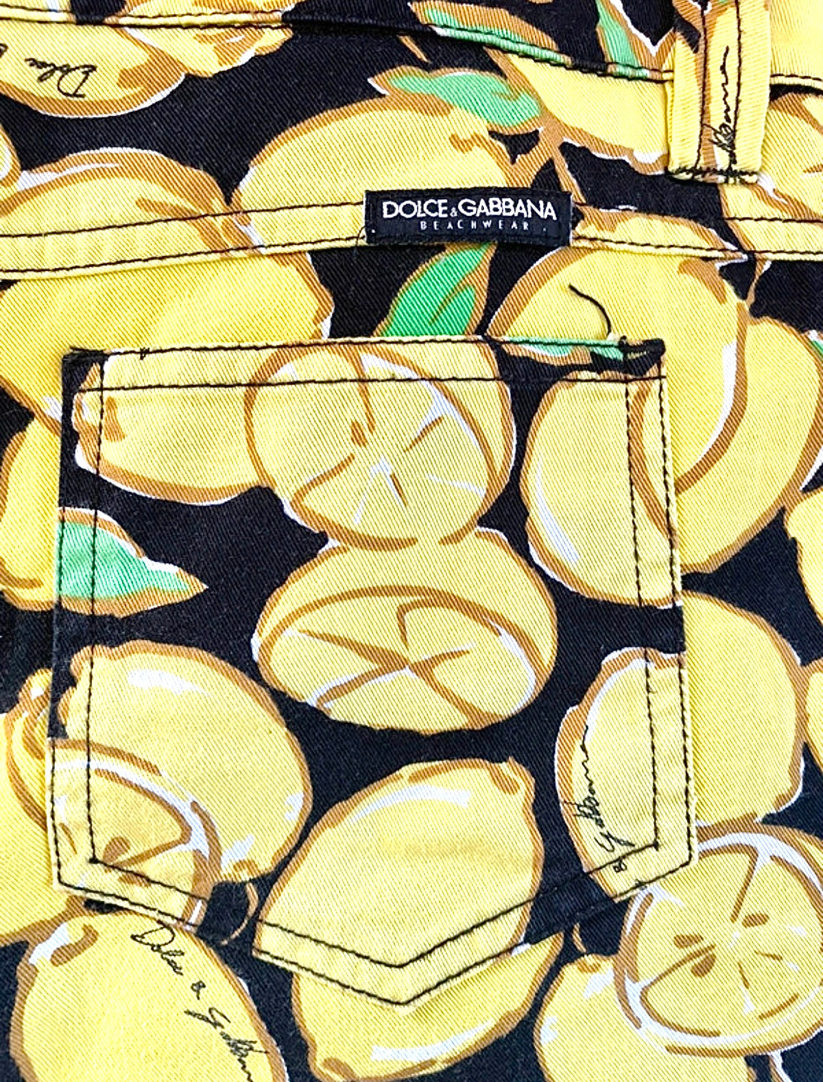 DOLCE & GABBANA LEMON PRINT CAPRI