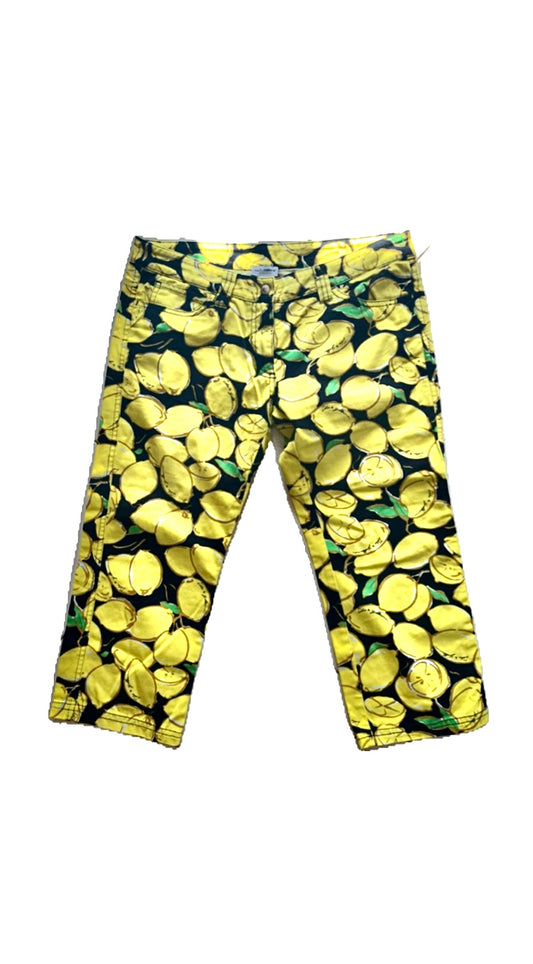 DOLCE & GABBANA LEMON PRINT CAPRI